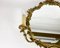 Vintage Brass-Framed Mirror with Two Sconces 4