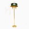 Neoclassical Style Brass and Tole Floor Lamp, 1970s, Image 1