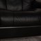 Windsor Leder Zweiersitzer Sofa in Schwarz 4