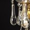 Crystal and Brass Chandelier 8