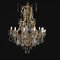 Crystal and Brass Chandelier, Image 1