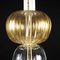 Lámpara de araña de Murano en metal dorado, Imagen 8