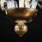 Murano Kronleuchter aus goldenem Metall 7