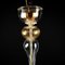 Lámpara de araña de Murano en metal dorado, Imagen 5