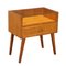 Bedside Table in Ash Veneer, Italy, 1960s 1