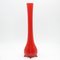 Mid-Century Italian Tall Vase in Red Murano Glass by Salvati, 1950s 2
