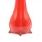 Mid-Century Italian Tall Vase in Red Murano Glass by Salvati, 1950s 5
