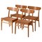 Dining Chairs Model Ch23 by Hans J. Wegner attributed to Carl Hansen & Sons, Denmark, 1960s, Set of 4 1