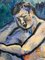 Edgardo Corbelli, Blue Nude, 1953, Oil, Image 6