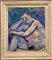 Edgardo Corbelli, Nudo blu, 1953, Olio, Immagine 2