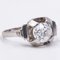 Art Deco 18k White Gold & Diamond Solitaire Ring, 30s 3