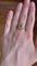 Vintage 18k Gold Daisy Ring with Emerald and Diamonds, 1970s, Image 11