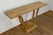 Console Table with Curved Legs in Oak, Image 5