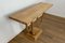 Console Table with Curved Legs in Oak, Image 4