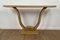 Console Table with Curved Legs in Oak 2