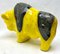 Gelbe Büffel Figur von Otto Gerharz für Otto Keramik 2