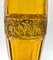 Art Deco Carlsbad Amber Glass Vase on Metal Foot from Moser & Söhne, 1930 6