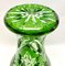 Jarrón bohemio grande de cristal verde brillante, 1930, Imagen 5