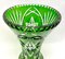 Large Bohemian Vase in Bright Green Crystal, 1930 6