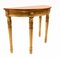 Adams Console Tables in Gilt Base Marquetry Inlay, Set of 2 7