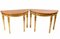 Adams Console Tables in Gilt Base Marquetry Inlay, Set of 2, Image 1