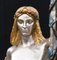 Lampade Maiden in bronzo con putti leoni, set di 2, Immagine 11
