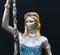 Lampade Maiden in bronzo con putti leoni, set di 2, Immagine 5