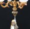 Bronze Maiden Lamps with Lion Cherubs, Set of 2 14