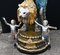 Lampes de Jeune Fille en Bronze avec Angelots Lion, Set de 2 9