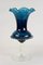 Mid-Century Dark Blue Murano Glass Vase, Italy, 1960s 2
