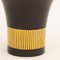 Schwarze Mid-Century Vase von Crown Devon, 1950 2