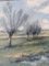 Winter Fields, 1950s, Oil on Canvas, Framed, Image 6