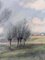 Winter Fields, 1950s, Oil on Canvas, Framed, Image 3