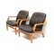 Vintage Danish Armchairs with Leather Upholstery, 1970s, Set of 2, Image 2