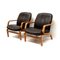 Vintage Danish Armchairs with Leather Upholstery, 1970s, Set of 2, Image 1