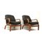 Vintage Danish Armchairs with Leather Upholstery, 1970s, Set of 2 7