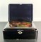 Three Black Japanese Lacquer Nesting Boxes with Two Keys, 1880, Set of 3 15