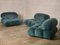 Light Blue Camaleonda Sofa by Mario Bellini for B&B Italia, 1970s, Set of 3, Image 23