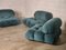 Light Blue Camaleonda Sofa by Mario Bellini for B&B Italia, 1970s, Set of 3, Image 25