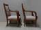 19th Century Egyptian Light Mahogany Armchairs, Set of 2, Image 15