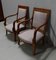 19th Century Egyptian Light Mahogany Armchairs, Set of 2, Image 1