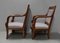 19th Century Egyptian Light Mahogany Armchairs, Set of 2 16