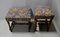 19th Century Louis XIV Tandem Walnut Stools, Set of 2, Image 6