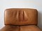 Patinated Ds-15 4-Element Leather Sofa for de Sede, Switzerland, 1970s, Set of 4 9