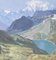 D. Bédard, Au pied de la tour Sallière, Lac de Barberine et Massif du Mont-blanc, Oil on Canvas, Framed, Image 5