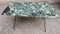 Table with Iron Base in Brass Tree Green Alps Marble Top, 1950s, Image 4