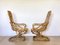 Wicker & Bamboo Armchairs, 1970s, Set of 2, Image 3