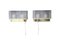 Rechteckige Wandlampen Wandlampen aus Strukturiertem Muranoglas, 2000, 2er Set 1