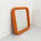 Espejo con marco naranja de Carrara & Matta, años 70, Imagen 2
