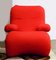 Fauteuil Rouge avec Détails Chromés, Italie, 1970s 4